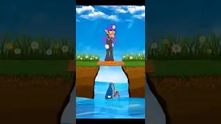 bye-bye greedy waluigi princess cartoon#ytshorts #cartoon #shorts