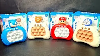 1 Minute Satisfying with Playing Push Game Pop It Eletr&ocirc;nico Fidget Toy ASMR No Talking