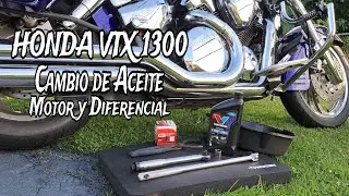 Como cambiar el aceite motor motora HONDA VTX 1300 @VPCustoms 