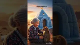 रेगिस्तान में बर्फ का घर 🥰 #cartoon #funny #trending #shorts