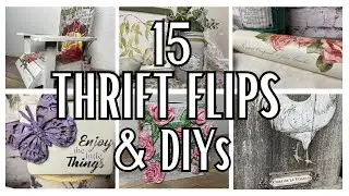 Make Home Decor With Thrift Items!  15 Of My Favorite Flips & DIYs