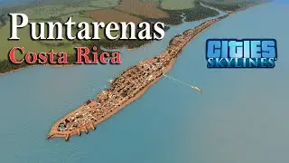 Puntarenas, Costa Rica - First person drive - Cities Skylines