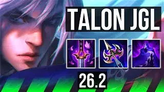 TALON vs MORGANA (JGL) | 52K damage, 5k gold comeback | EUNE Grandmaster | 26.2