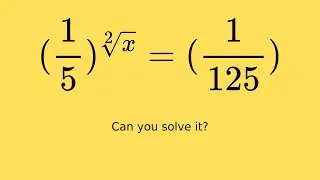 Can you solve this tricky equation?