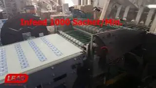 LEAD TECHNOLOGY  HIGH SPEED SACHET PACKING LINE IN BOXES
