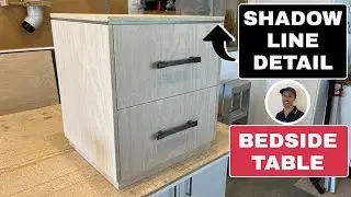 Shadow Line Detail In Bedside Table Furniture | DIY Nightstand Featuring Shadow Line