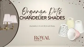 Elegant Organza Dot Chandelier Shades - Enhance Your Lighting Experience by Royal Designs, Inc.