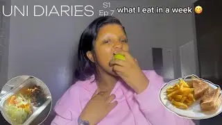 UNI DIARIES S1 Ep 7💌 what I eat in week living at a WITS catered res.😋