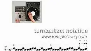 Turntablism Notation - Beatcutting (D)