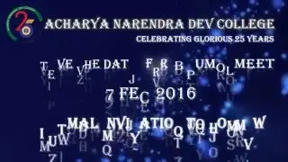 Invitation for Alumni Meet 2016