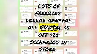 DOLLAR GENERAL ALL DIGITAL $5 OFF $25 SCENARIOS  CHEAP TOILET PAPER