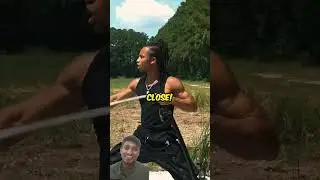 katana vs bullet | #martialarts #challenge #blade #mrbeast #shorts #fyp #viral #reaction