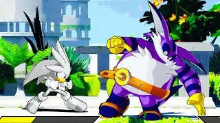 Silver The Hedgehog vs Big The Cat (Hardest AI) Sonic Smackdown