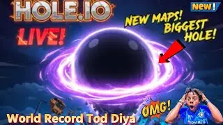 Hole.iO World Record TOD DIYA | NEW MAPS BIGGEST HOLE LIVE GAMEPLAY #youtubelive