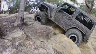 2024-08: Threading the needle at Wheeny Creek / Gees Arm South in a Jeep Wrangler Rubicon JK 2 door