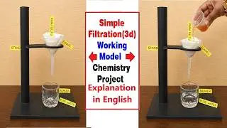 simple purification 3d working model explanation in english - chemistry project | craftpiller
