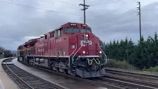 Northbound CPKC Unit Grain Train Vancouver, Washington 4K