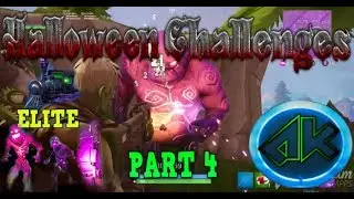 Fortnite HALLOWEEN CHALLENGES PART 4 GUIDE! Elite Cube Monsters, corrupted areas in a single match