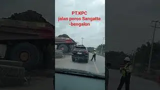 tambang batubara PT.kpc jalan poros Sangatta -bengalon Kutai timur#travel #nature @vidio@trend