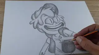 HOW TO DRAW DIPPER FROM GRAVITY FALLS