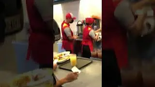 This is how the Jollibee crew prepares the food😮#jollibee #shorts #viral