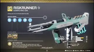 Riskrunner Exotic Weapon & Catalyst &ndash; Destiny 2