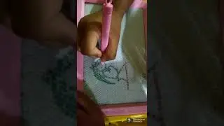 amazing sketching skill. simple & super easy cartoon drawing on magic board😁