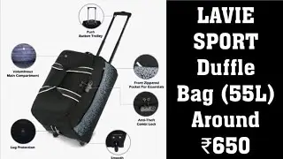 Lavie Sport Duffle Bag Unboxing | Best Quality 55L Duffle Bag #nitishunboxing