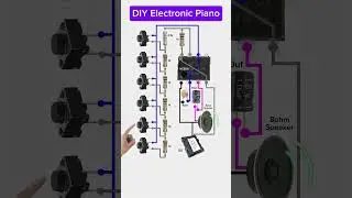 diy Electronic Piano Circuit Diagram | 555 Timer Project #shorts #tech #music #piano