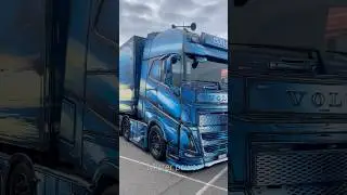 Truck and trailer completely painted with graffiti😍 Truckshow Ciney 2025 #shorts