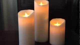 Battery powered pillar candle looks real | Solutions.com
