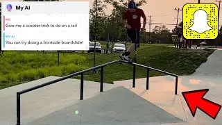 SNAPCHAT AI CALLS ME SCOOTER TRICKS!