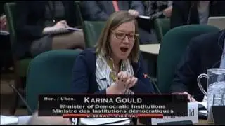 Nathan Cullen questions Minister Gould on breaking the governments promise on Electoral Reform