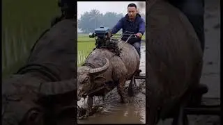 Woow Kerbau mesin 😁
