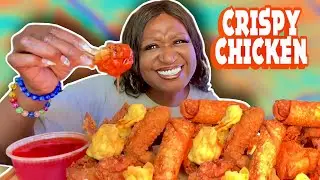 CRISPY CHICKEN WINGS & SWEET AND SOUR SAUCE | LET'S TALK ABOUT IT!! | EAT WITH ME | 먹방