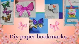 Diy cute paper bookmark ideas📄 / school crafts / easy to make #subscribe#craft#diy#easy#tc#cute