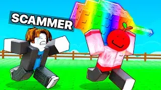 Trolling SCAMMER until he RAGEQUITS in Grow a Garden...