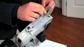 How to thread a Newlong NP-7A bag closing machine