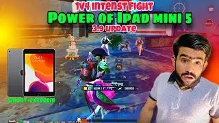 Ipad mini 5 PUBG test | 3.9 update intense Fight | Handcame 5 Finger Claw| PUBG mobile
