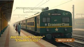Multan Cantt Station & Pakistan Railway Train Arrival | Foggy Morning Vibes