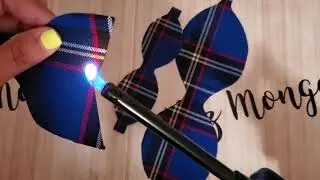 Diadema escolar con mica fria y tela