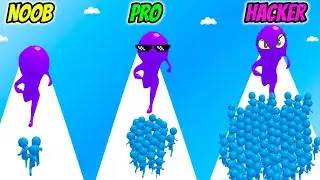 Pushing Crowd - NOOB vs PRO vs HACKER