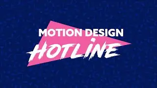 Motion Design Hotline - After Effects Team