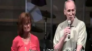 Jim Morgan and  Sharon Hallack singing May 1 2011.