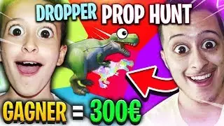 IL A PARI&Eacute; 300&euro; SUR CE DROPPER PROP HUNT SUR FORTNITE CREATIF !