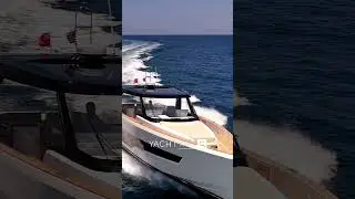 Fjord yacht slicing through water!