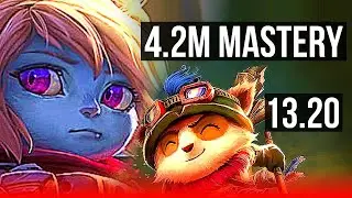 POPPY vs TEEMO (TOP) | 4.2M mastery, 600+ games, Godlike | BR Master | 13.20