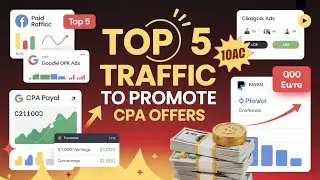 Top 5 Paid Traffic To Promote CPA offers। CPA Marketing For Beginners #cpa #traffic #cpad
