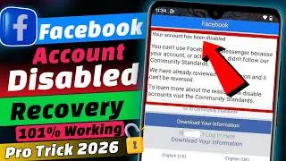 How To Recover Disabled Facebook Account (2026) | Disabled Facebook Account Recovery 2026