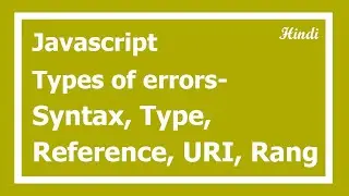 89 Types of JS native errors | Types JavaScript native error in Hindi